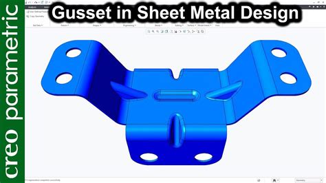 creo sheet metal gusset|sheet metal gusset design.